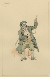 ネッド・デニス、1920年代（紙にトイレとペンとインク） 作： Joseph Clayton Clarke